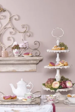 Grote ijzeren brocante etagere 3-laags 33*71