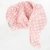 Handdoek Tulband roze dots