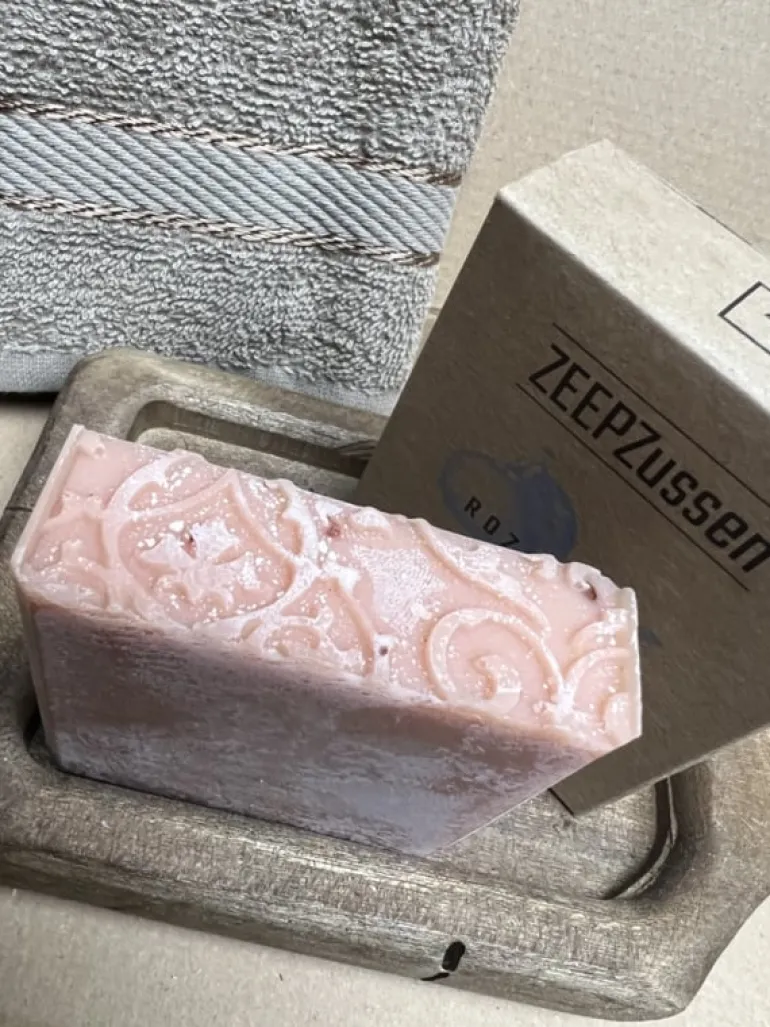 Handgemaakte Zeep Roze klei
