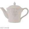 Heart Theepot  wit