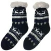 Heren Huissokken one size winter donkerblauw