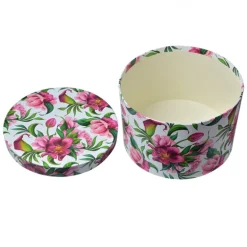 Hoedendoos set van 3 roze gebloemd