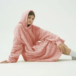 Hoodie / deken Sophie Roze one size