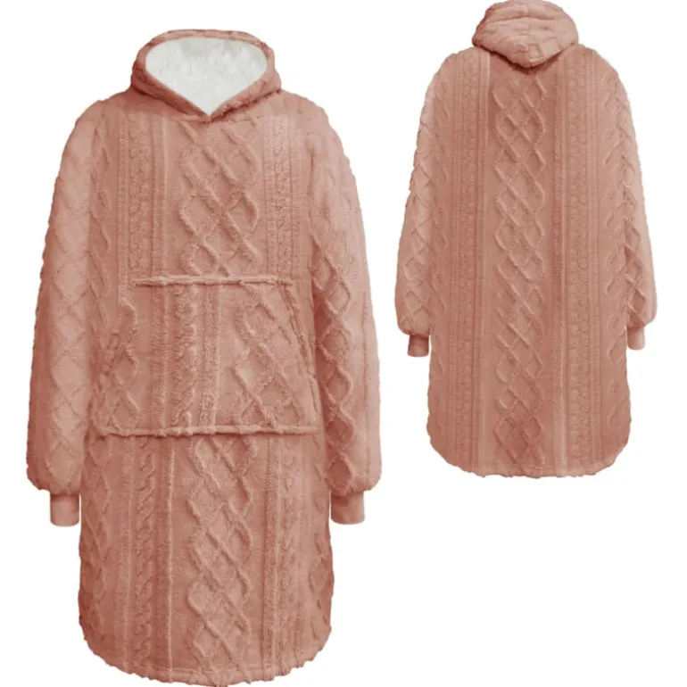 Hoodie / deken Sophie Roze one size