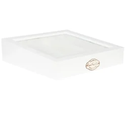 Houten bestekbak wit 30*30*9