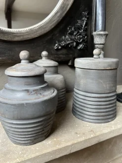 Houten decoratie pot (B) 17*12