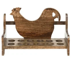 Houten eierhouder kip 32*13*19