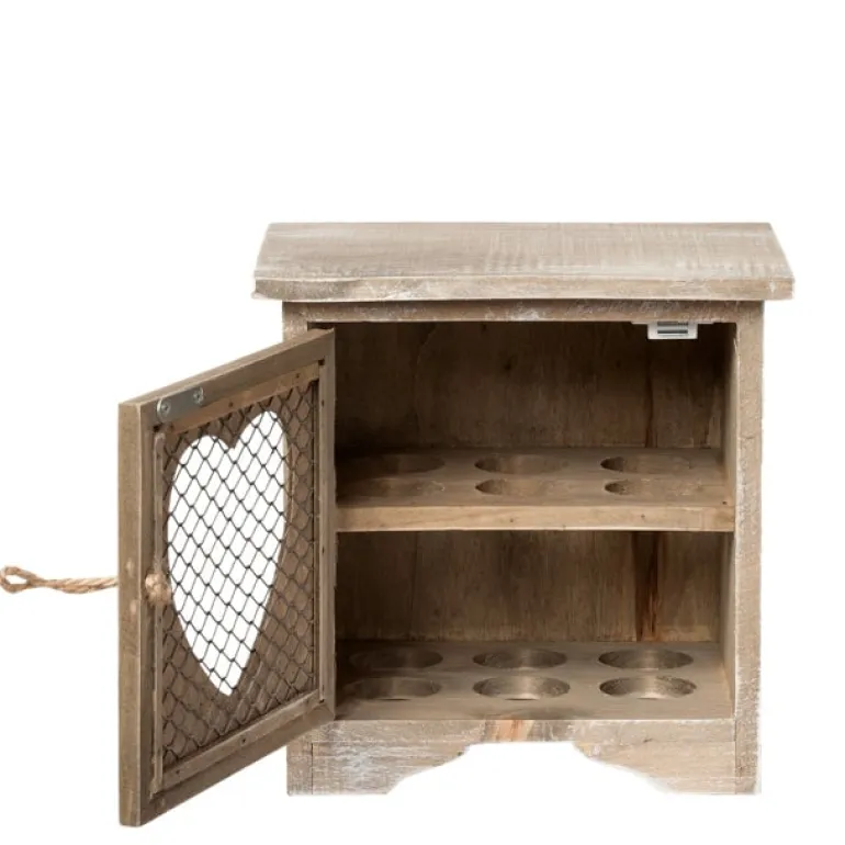 Houten kastje voor 12 eieren 19*14*19