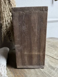 Houten keukenrolhouder met 3 laadjes 33*31*14