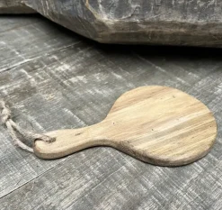 Houten plankje met touw rond 20*12