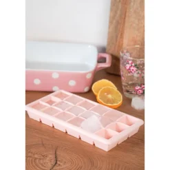 IJsblokjes vorm pastelroze