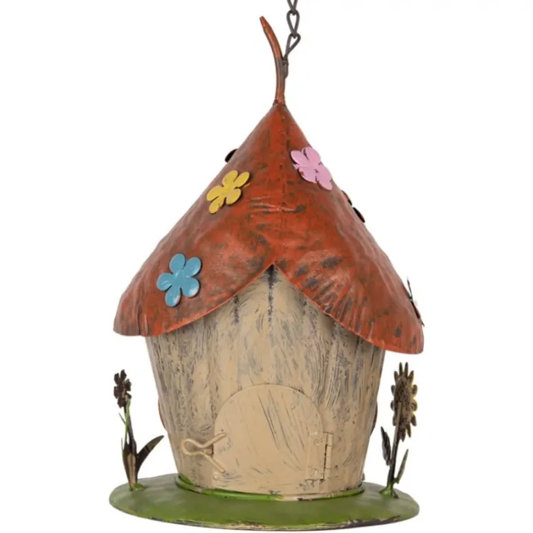 IJzeren decoratie vogelhuis 8*8*21