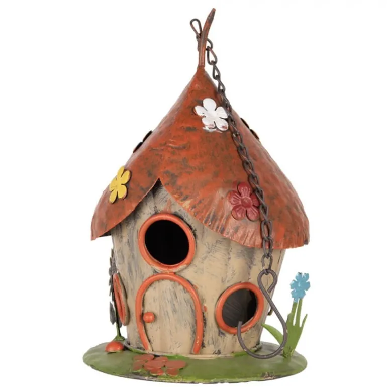 IJzeren decoratie vogelhuis 8*8*21