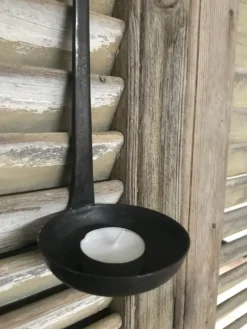 Ijzeren lepel hang 30*8