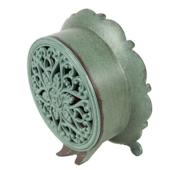 IJzeren tafelklok groen 15*7*16