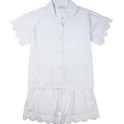 Katoenen pyjama met korte broek Rosa wit M/L