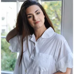 Katoenen pyjama met korte broek Rosa wit M/L