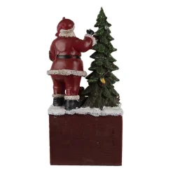Kerstdecoratie Kerstman met kalender