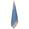 Keukendoek blauw met bloemen