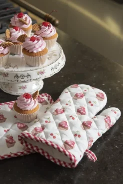 Keukendoek Cherry Cupcakes model 2