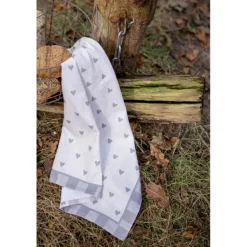 Keukendoek Love It hartjes beige/grijs model 1