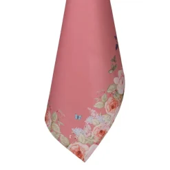 Keukendoek roze met bloemen