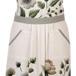 Keukenschort Anemoon beige/groen