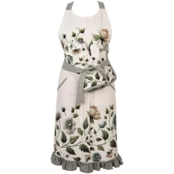 Keukenschort Anemoon beige/groen