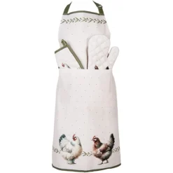 Keukenschort boerderij kippen