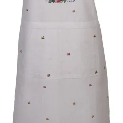 Keukenschort haas en roosjes roze