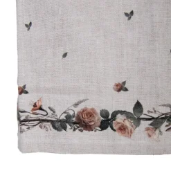 Keukenschort haas en roosjes groen