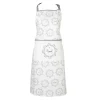 Keukenschort wit/grijs hond