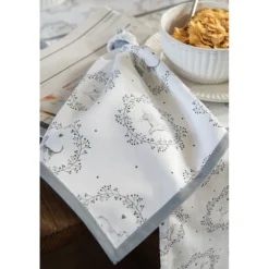 Keukenschort wit/grijs hond