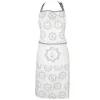 Keukenschort wit/grijs kat