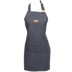 Kinder keukenschort Denim blauw