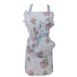 Kinder keukenschort Hortensia