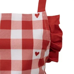 Kinder Keukenschort Love It hartjes rood/wit