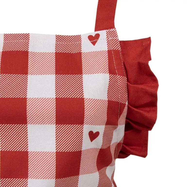 Kinder Keukenschort Love It hartjes rood/wit