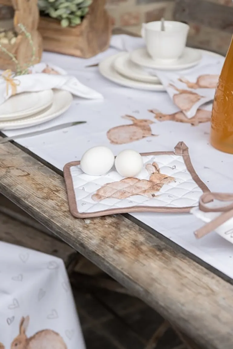 Kinder pannenlap Bunnies in Love