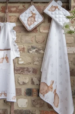 Kinder pannenlap Bunnies in Love