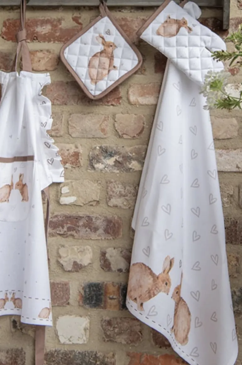 Kinder pannenlap Bunnies in Love