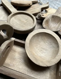 Klein houten dienblad (M) 20*12*6