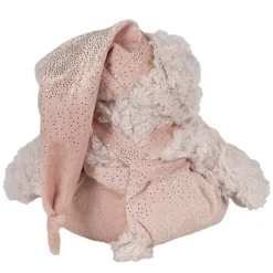 Knuffel beer beige/roze 20*18*20