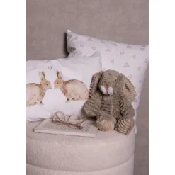 Knuffel konijn bruin 21 cm