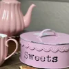 Koekjestrommel Sweets roze 20*9