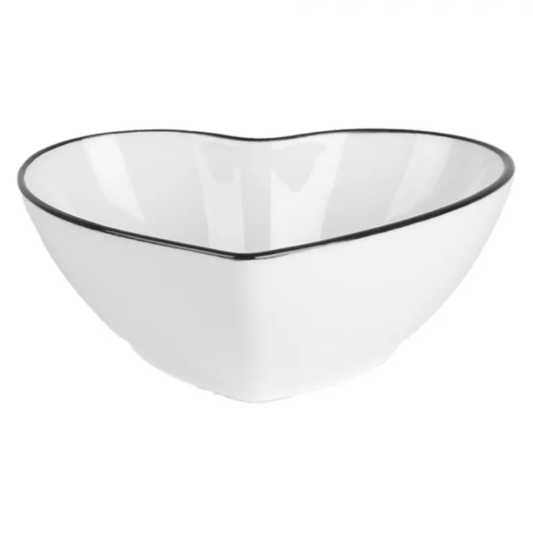 Kom wit hartvormig 300ml