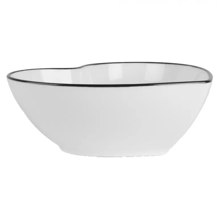 Kom wit hartvormig 300ml