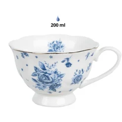 Kop en schotel Blue Rose Blooming 200 ml