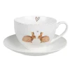 Kop en schotel Bunnies in Love 250 ml
