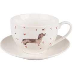 Kop en schotel Dachshund Love